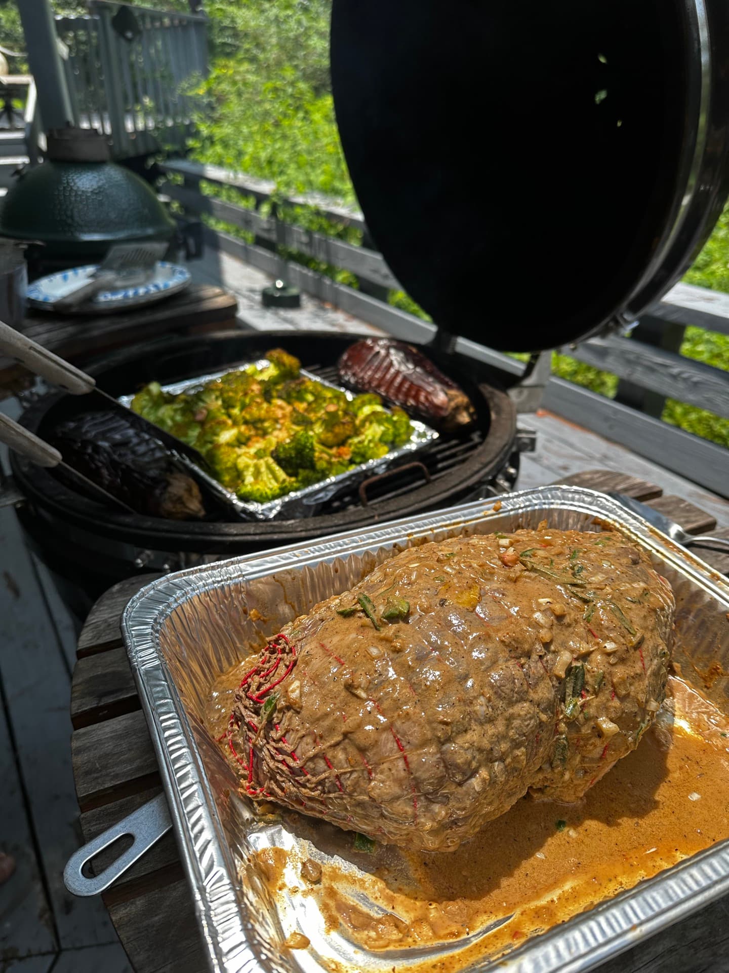 Smoked brisket — Backyard grill