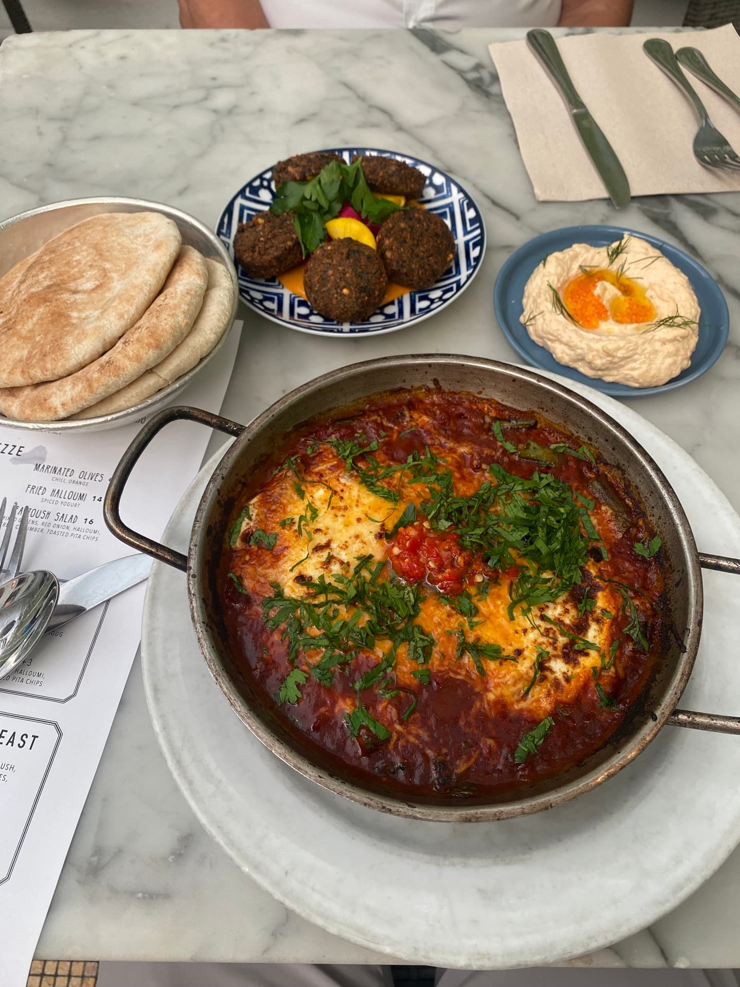 Shakshuka spread